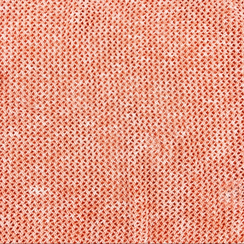 NWT Talbots Peach Coral Mesh Side Tie Sweater SMP - Picture 5 of 8